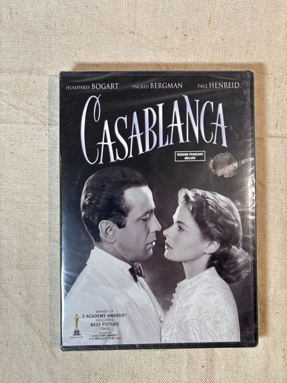 Casablanca (DVD 1942) Humphrey Bogart Ingrid Bergman - NEW SEALED English/French